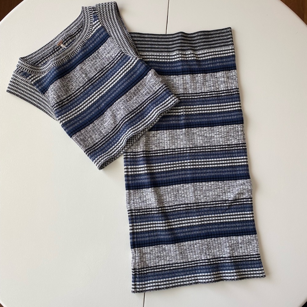 Free People Skirt & Crop Top Set- Size XS